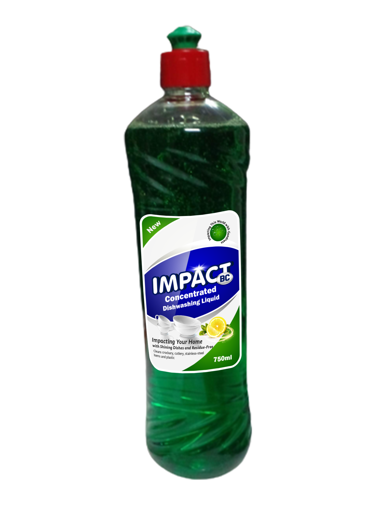Concentrated Dishwashing Liquid1 Litre Impact BC